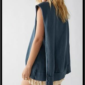Free People Lakeside Sleeveless Sweatshirt